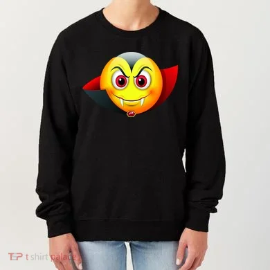 Vampire Halloween Emoji Women's Sweatshirt
