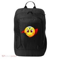 Vampire Halloween Emoji City Backpack thumb 0