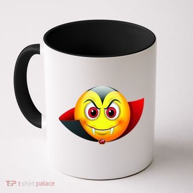 Vampire Halloween Emoji Coffee Mug