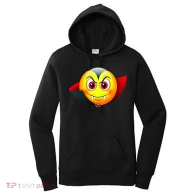 Vampire Halloween Emoji Women's Hoodie