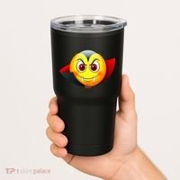 Vampire Halloween Emoji Tumbler thumb 2