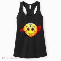 Vampire Halloween Emoji Women's Tank Top thumb 0