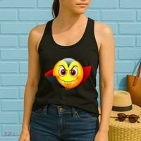Vampire Halloween Emoji Women's Tank Top thumb 2