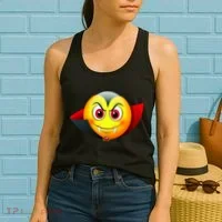 Vampire Halloween Emoji Women's Tank Top thumb 2