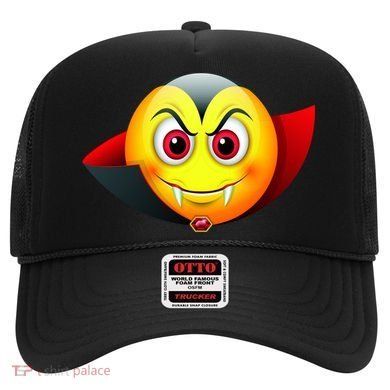 Vampire Halloween Emoji Hat