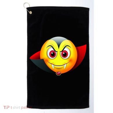 Vampire Halloween Emoji Golf Towel