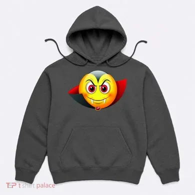 Vampire Halloween Emoji Hoodie