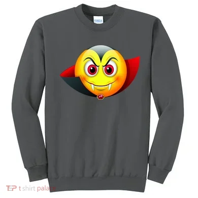 Vampire Halloween Emoji Sweatshirt