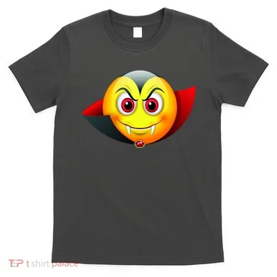 Vampire Halloween Emoji T-Shirt