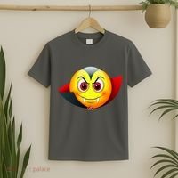 Vampire Halloween Emoji T-Shirt thumb 2