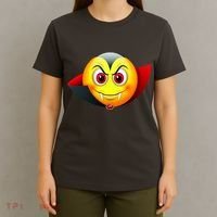 Vampire Halloween Emoji T-Shirt thumb 4
