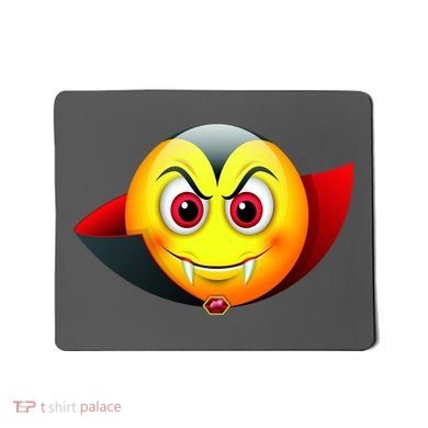 Vampire Halloween Emoji Mousepad