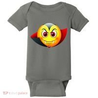 Vampire Halloween Emoji Baby Bodysuit thumb 0
