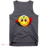 Vampire Halloween Emoji Tank Top thumb 0