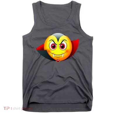Vampire Halloween Emoji Tank Top