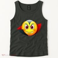 Vampire Halloween Emoji Tank Top thumb 2