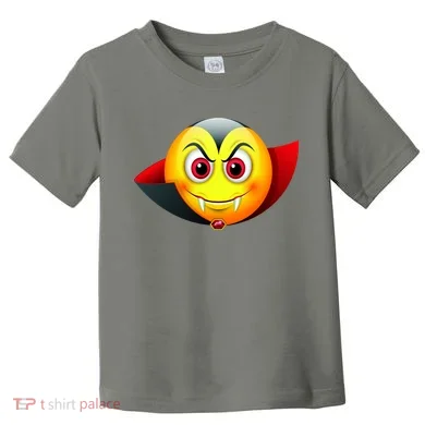 Vampire Halloween Emoji Toddler T-Shirt