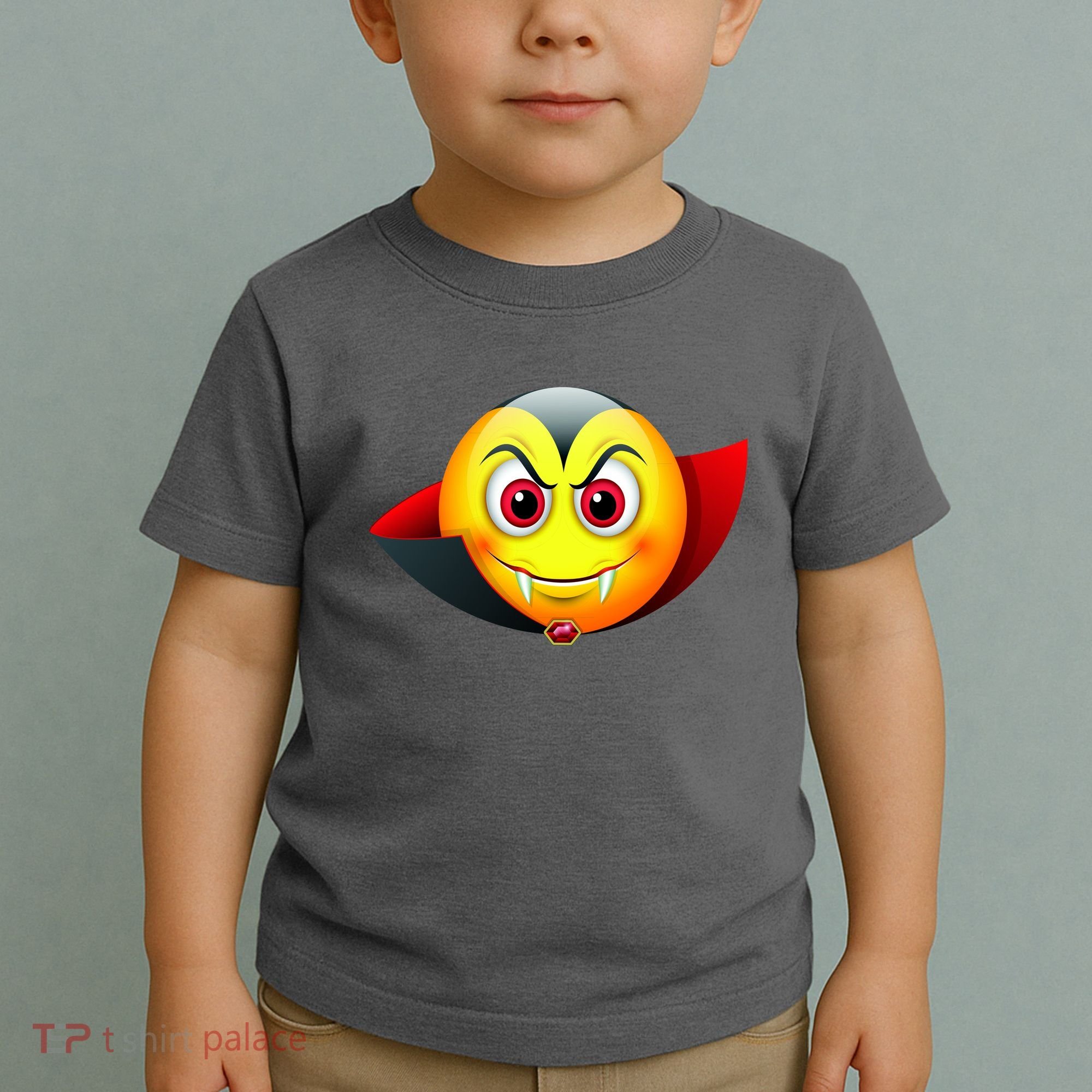 Vampire Halloween Emoji Toddler T-Shirt