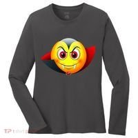 Vampire Halloween Emoji Women's Long Sleeve Shirt thumb 0