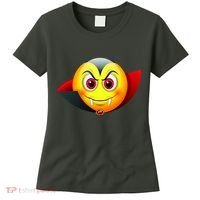 Vampire Halloween Emoji Women's T-Shirt thumb 0