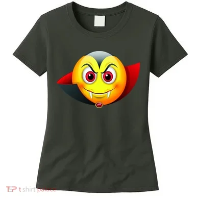 Vampire Halloween Emoji Women's T-Shirt