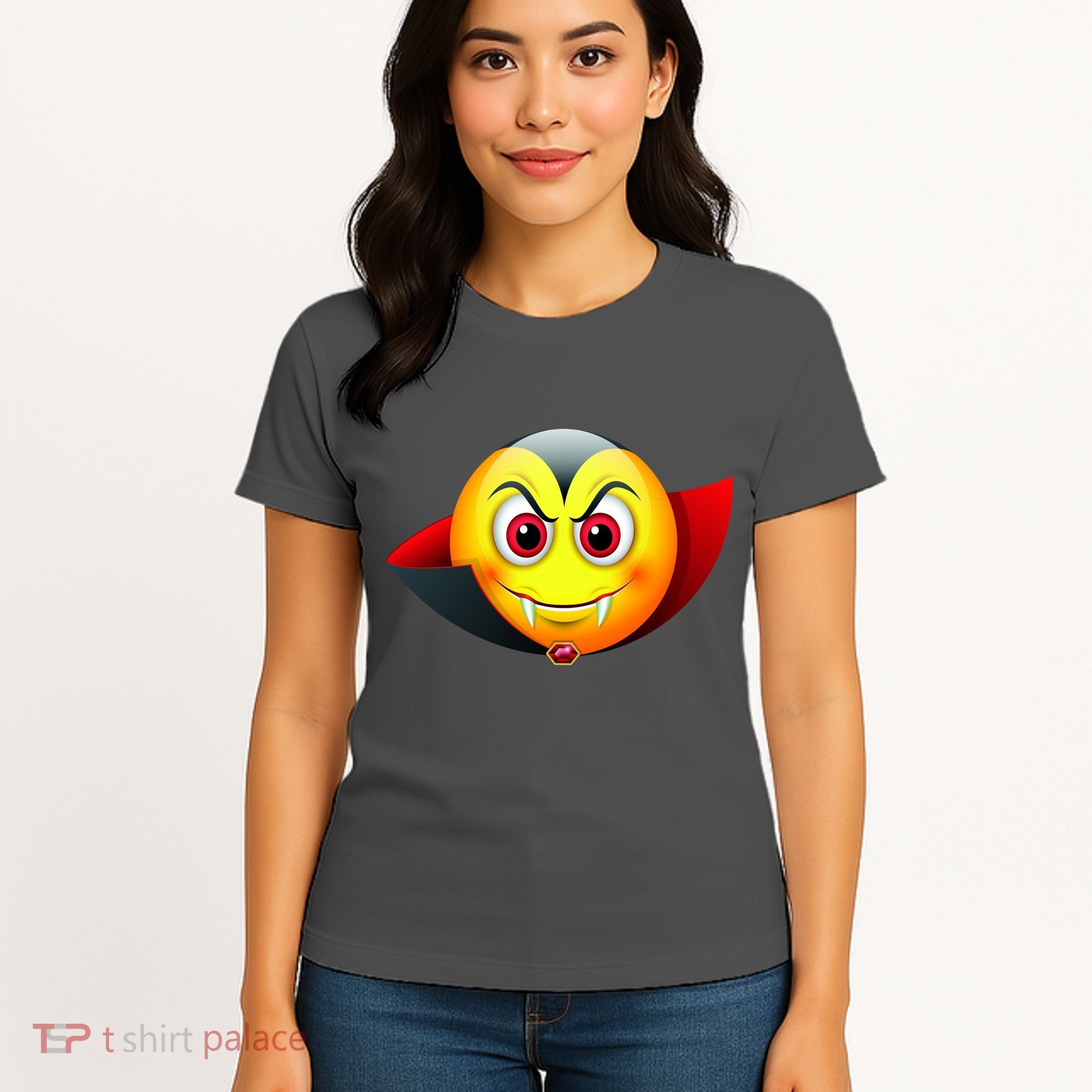 Vampire Halloween Emoji Women's T-Shirt