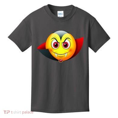 Vampire Halloween Emoji Kids T-Shirt
