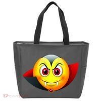Vampire Halloween Emoji Tote Bag thumb 0