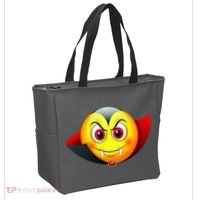 Vampire Halloween Emoji Tote Bag thumb 2