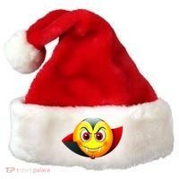 Vampire Halloween Emoji Santa Hat thumb 0