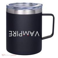 VaMpire Teeth Logo 12oz Stainless Steel Coffee Mug thumb 0