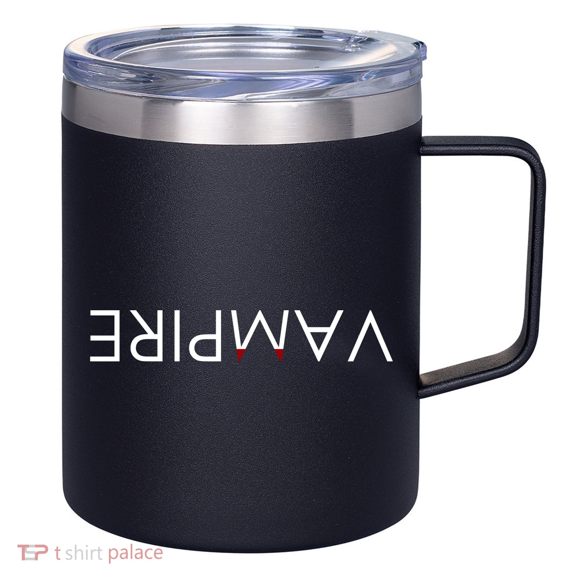VaMpire Teeth Logo 12oz Stainless Steel Coffee Mug