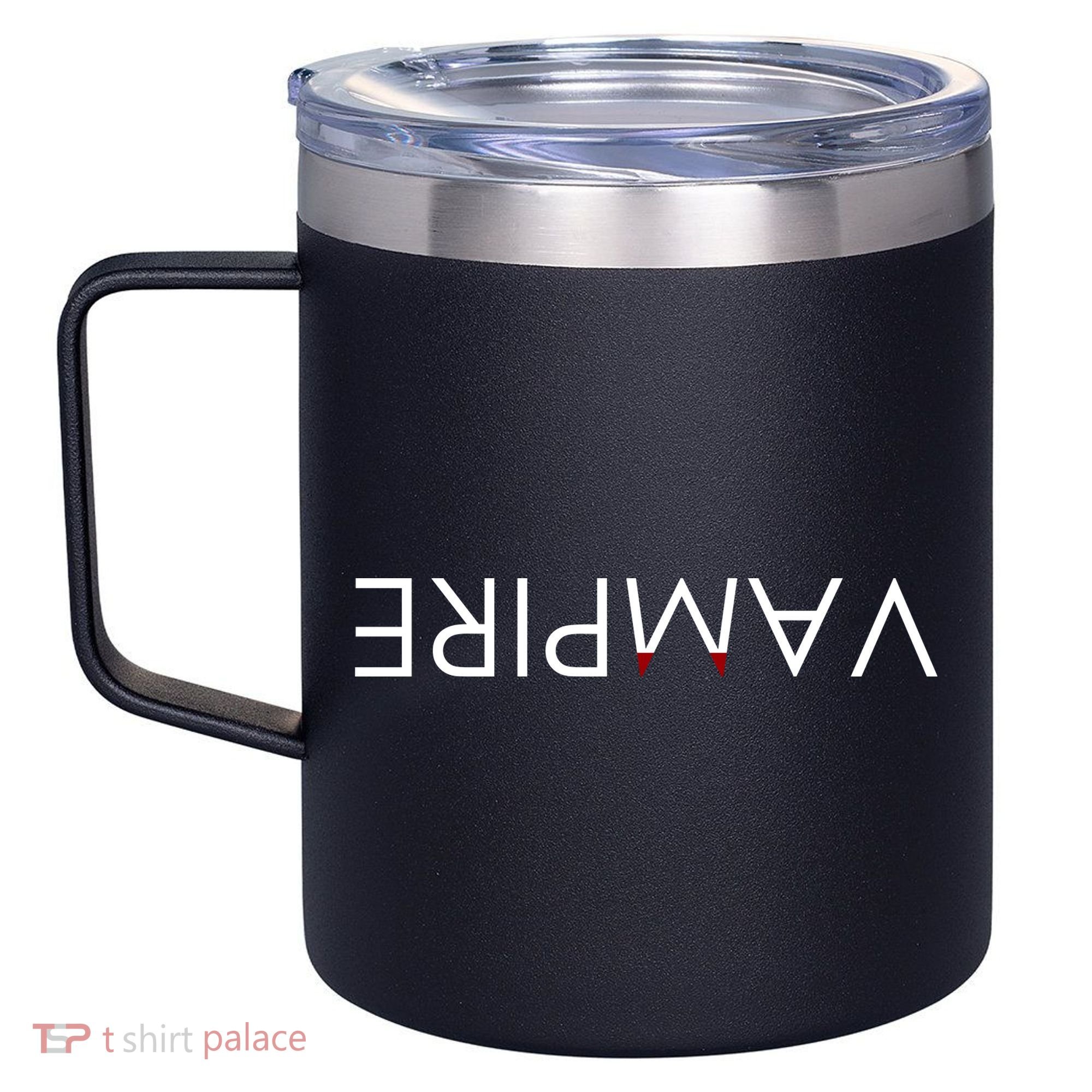 VaMpire Teeth Logo 12oz Stainless Steel Coffee Mug