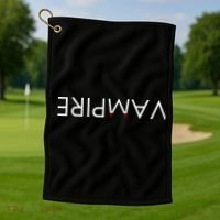 VaMpire Teeth Logo Golf Towel thumb 1