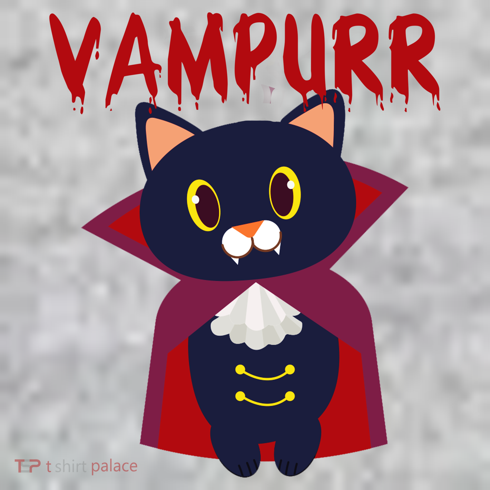 Vampurr Vampire Cat The Baniff Cuffed Pom Beanie