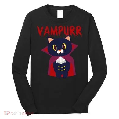 Vampurr Vampire Cat Long Sleeve Shirt