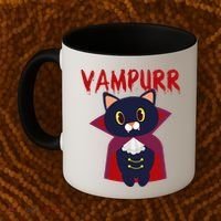 Vampurr Vampire Cat Coffee Mug thumb 2