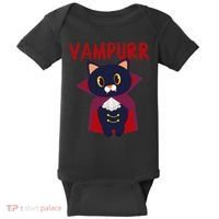 Vampurr Vampire Cat Baby Bodysuit thumb 0