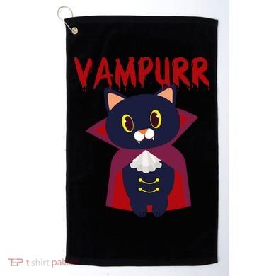 Vampurr Vampire Cat Golf Towel
