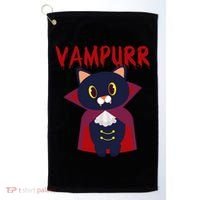 Vampurr Vampire Cat Golf Towel thumb 0
