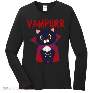 Vampurr Vampire Cat Women's Long Sleeve Shirt