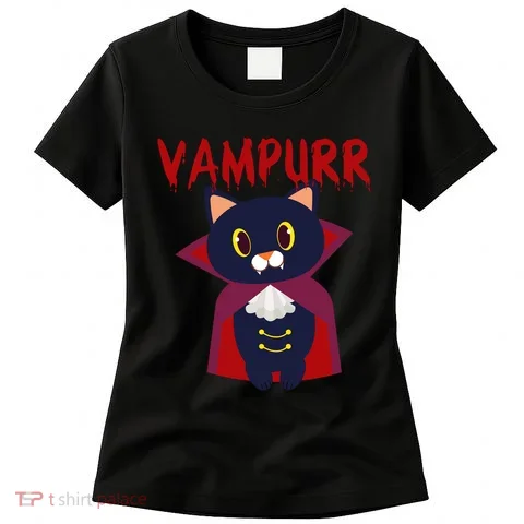 Vampurr Vampire Cat Women's T-Shirt in the selected color