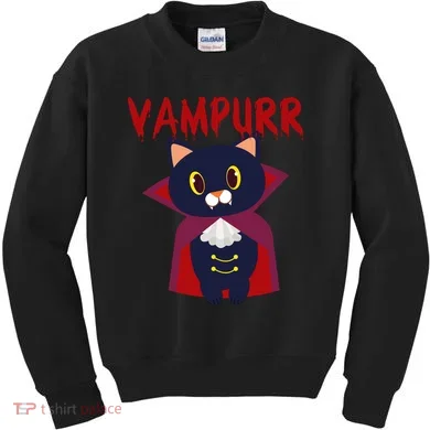 Vampurr Vampire Cat Kids Sweatshirt
