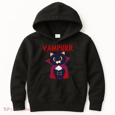 Vampurr Vampire Cat Kids Hoodie