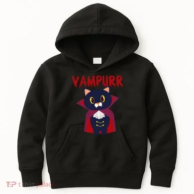 Vampurr Vampire Cat Kids Hoodie
