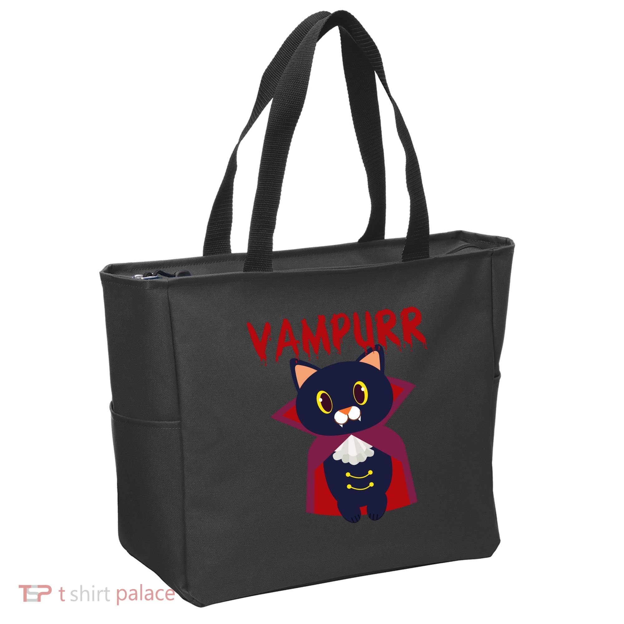 Vampurr Vampire Cat Tote Bag