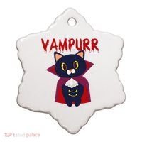 Vampurr Vampire Cat Ceramic Ornament thumb 0