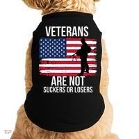 Veterans Are Not Suckers Or Losers Biden 2024 Doggie Tank thumb 0