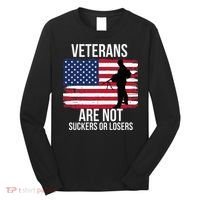 Veterans Are Not Suckers Or Losers Biden 2024 Long Sleeve Shirt thumb 0