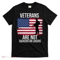 Veterans Are Not Suckers Or Losers Biden 2024 T-Shirt thumb 0